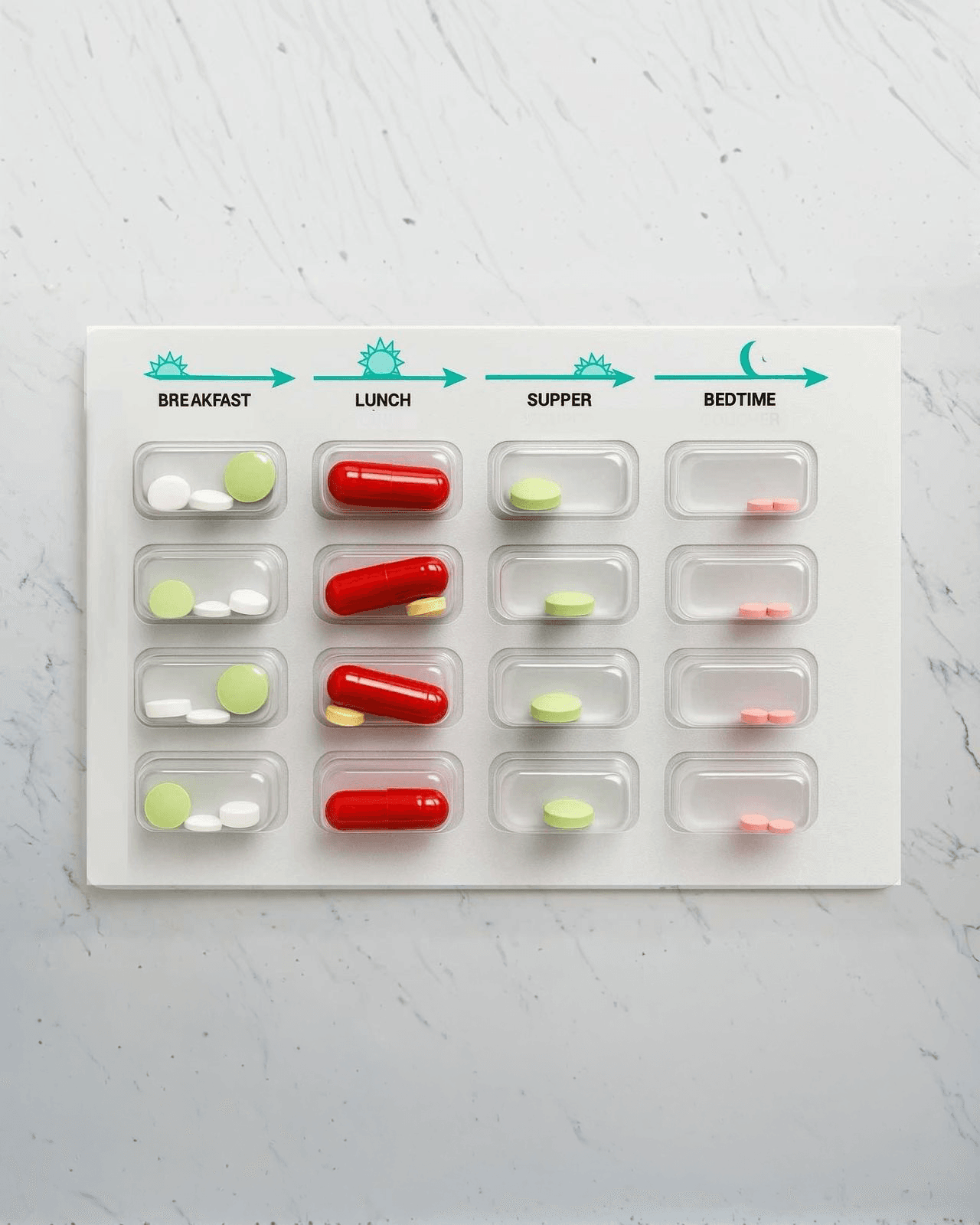 Multi-Dose Pill Compliance Packaging